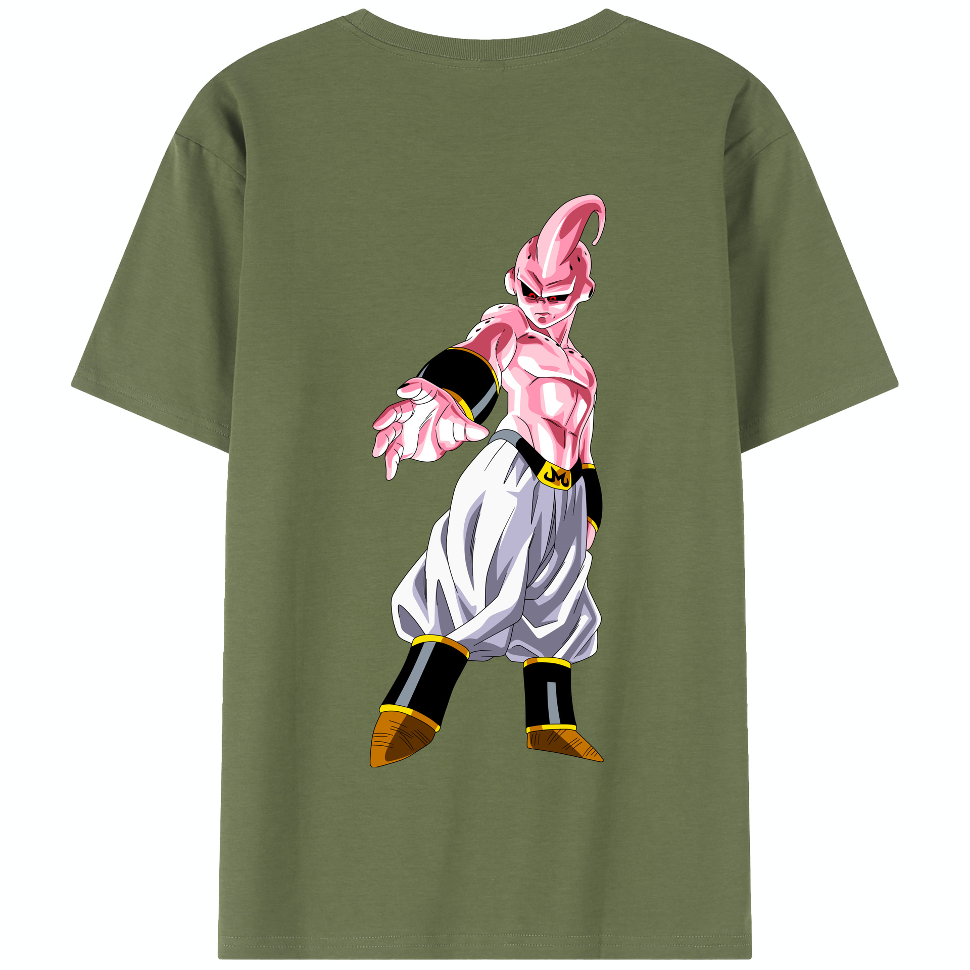 （画像用） ドラゴンボール 魔人ブウ DRAGON BALL Majin Buu 綿100％半袖Tシャツ（背面プリント）